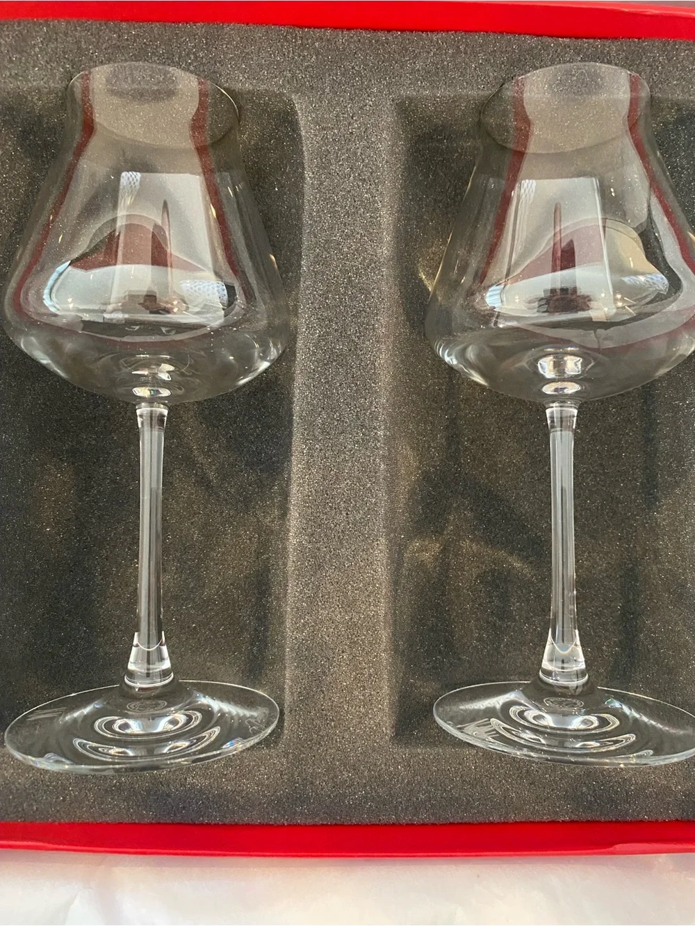 Set of 2 Neiman Marcus x Baccarat Château Red Wine Glasses with Baccarat box
